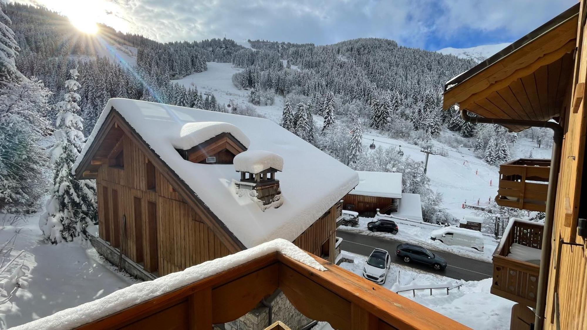 Meribel Centre La Chaudanne, Real Ski In And Out, 3 Bedrooms 2 Bathrooms Newly Renovated, Chalet L'Eperviere ภายนอก รูปภาพ