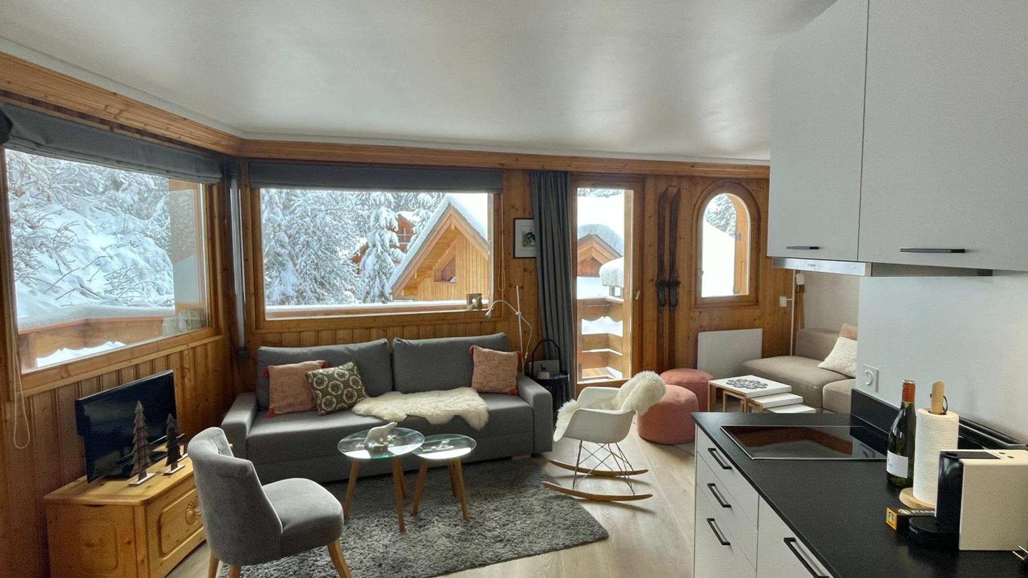 Meribel Centre La Chaudanne, Real Ski In And Out, 3 Bedrooms 2 Bathrooms Newly Renovated, Chalet L'Eperviere ภายนอก รูปภาพ